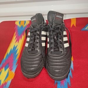 ADIDAS MUNDIAL TEAM TURF SHOES SOCCER 019228 BLACK LEATHER US Size 10